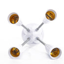 Adjustable E27 Lamp Holder for LED Light Adapter Multi-conversion (4-head) Newly