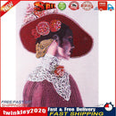 Special Shaped 5D Lady with Bowler Hat Kit DIY Diamond Painting (Y146) Newly