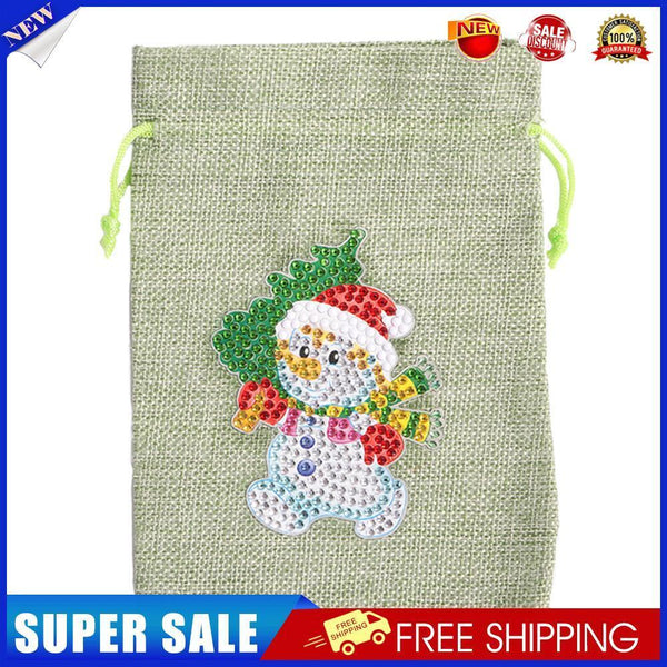 Christmas Diamond Painting Shopping Tote Mosaic Drill Candy Bag (Snowman)