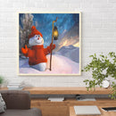 5D DIY Diamond Painting Full Round Diamond Snowman w726