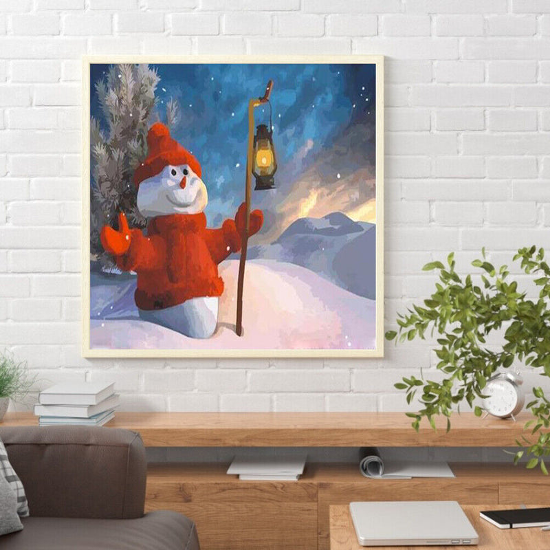 5D DIY Diamond Painting Full Round Diamond Snowman w726