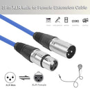 1m 3Pin XLR Jack Male to Female Plug Microphone Adapter AUX Audio Cable Wir