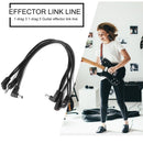 3/5 Ways Guitar Effect Pedal Daisy Chaining Cable Right Angle Connecting Wire