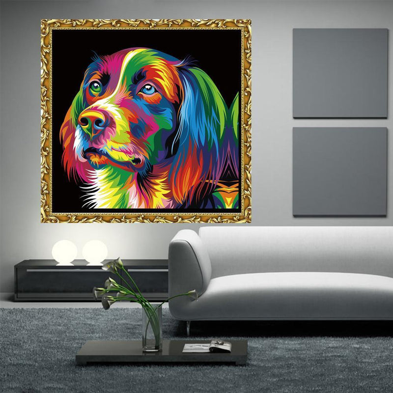 5D Dog Diamond Embroidery Painting Cross Stitch Mosaic Home Decor Newly