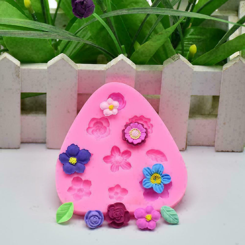 Silicone Flower Petal Leaf Fondant Mold Desser Cake E Hot G 8U8 7Y6T Q9F5