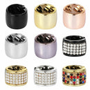 9 PCS Punk Elastic Woman Crystal Ponytail Holder Hair Cuff Headband Hair Ring