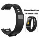 Silicone Watch Band Wrist Strap for Amazfit Cor Midong Band A1702 (Black) Newly