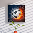 Football Water And Fire Diamond Painting Kits Full Round Drill Home Wall Decor