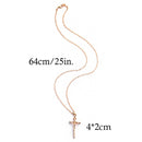 Sale Long Jewelry Women Men Necklace INRI Crucifix Jesus Chain Cross Pendant