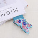 #A DIY Special Shaped Diamond Painting Leather Tassel Bookmarks School Station