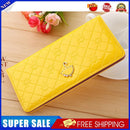 Ladies Wallet Long Purse 12 Cards Holder Protector Yellow