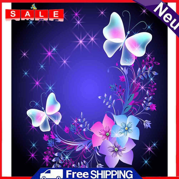 Oil Paint By Numbers Butterfly Coloring Picture Digital Drawing