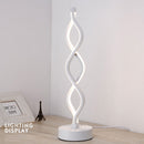 Spiral Wave LED Table Lamp Modern Desktop Decorative Lamps (EU Cool White) Newly