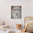 Full Cross Stitch 11CT Family Love Counted Embroidery DIY Home Decoration Gifts