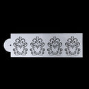 4X Flower Cake Cookie Fondant Side Baking Stencil Wedding Decor Mold Tool