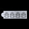 4X Flower Cake Cookie Fondant Side Baking Stencil Wedding Decor Mold Tool