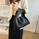 Pleated Knotted Handbag Fashion Designer Women Female Portable Shopper Purses