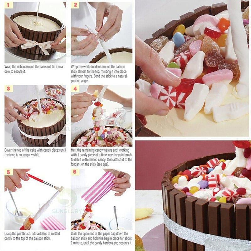 Plastic Anti-gravity Cake Stand Pouring Kit Cake Support Rack DIY Decor