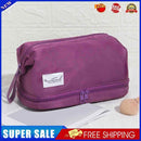 #A Cosmetic Bag Double Layer Makeup Bags Zipper Travel Makeup Organizer for Week