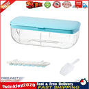 Ice Cube Tray with Lid Silicone Ice Maker Mold Bar Kitchen Tools (Blue) Newly