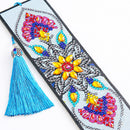 Diamond Painting Bookmark Leather Tassel Book Marks (Mandolin Flowers-S22) Newly