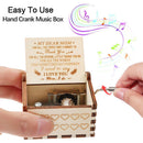 Hand Crank Gifts For Mom Music Boxes Wood Music Box Presents For Mother'S Day