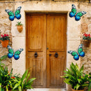 16.5cm Metal Wrought Iron Sculptures Butterfly Garden Wall Hang Butterfly Decor