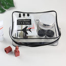 Affeco Unisex TPU Transparent Waterproof Cosmetic Bag Travel Makeup Organizer