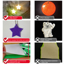 Super Bright Children Stylish Reflective Gear 24 Pack Pendant Safety Reflector