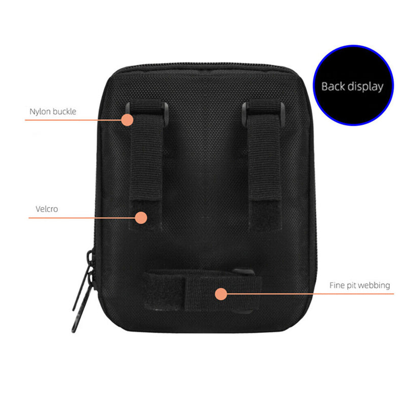 Bike Handlebar Basketball Bag + Rain Cover for MTB Road Bike Electric Scooter 1.5L