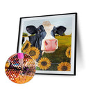 5D DIY Diamond Painting Kits Full Square Drill Sunflower Cow Wall Picture (F4