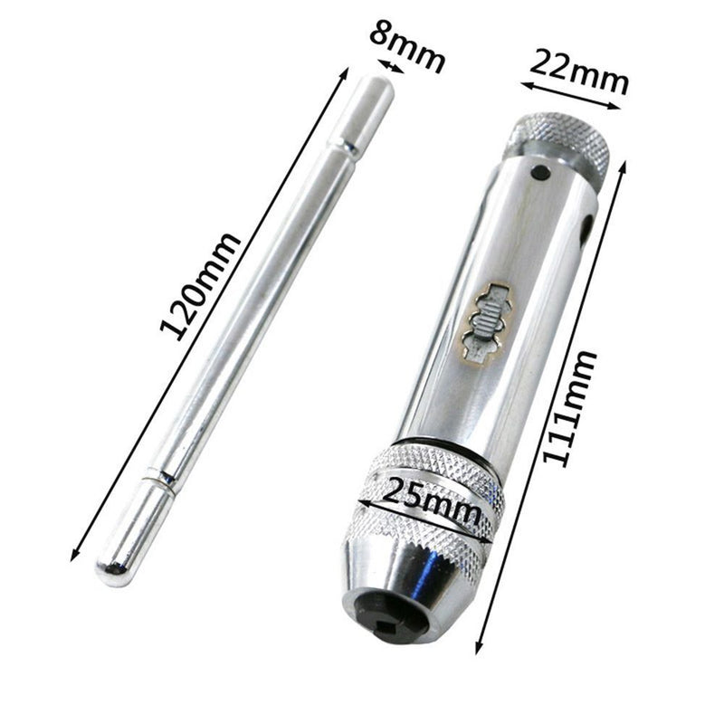 Drill Bit Spanner Hand Tapping Tools Ratchet Wrench Metric Screw Tap Wrench