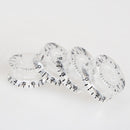 4Pcs Transparent Acrylic Speed Knob Volume Tone Control for Electric Guitar