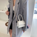 Casual Women PU Leather Pure Color Chain Shoulder Bag Fashion Small Handbags