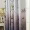Pastoral Printed Blackout Curtains Window Blinds Drapes Living Room Decor
