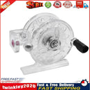 55mm Plastic Metal Winter Ice Fishing Reels Portable Fishing Reel (White) Newly