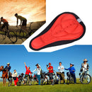 Bike Silicone Saddle Seat Cover Silica Gel Cushion Soft Pad Red Newly