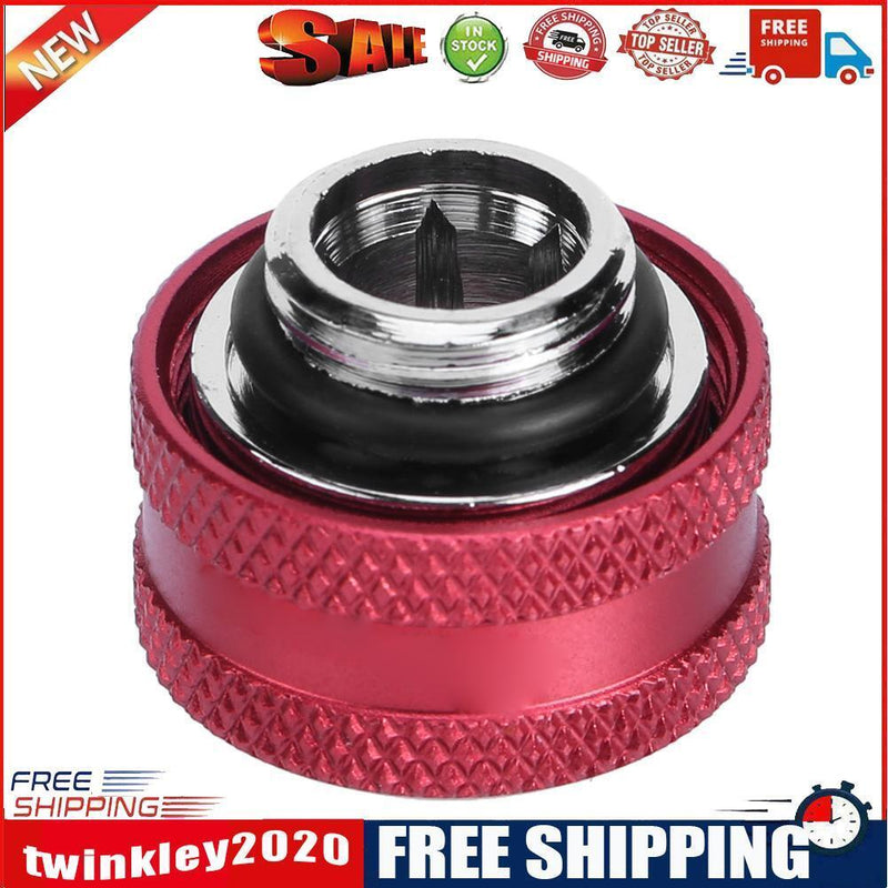 G1/4 Thread Rigid Tube 14mm Hard Tube Extender for PC Water Cooling(Red)