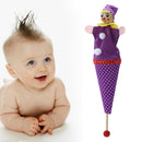 Retractable Smiling Clown Hide & Seek Play Jingle Bell Baby Kids Funny
