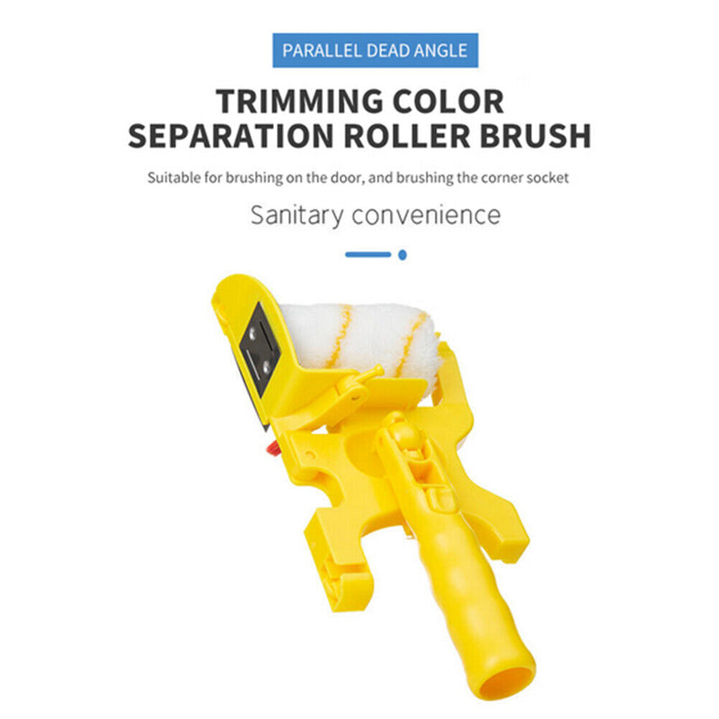 Clean-Cut Paint Edger Roller Brush Edging Tool for Wall Ceiling Painting Newly
