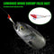 Luminous Wood Shrimp Fishing Lures 12cm 14.3g Artificial Bait (Red White)