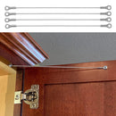 4pcs Stainless Steel Door Cabinet Restraint Braided Cable Hinge Limiter Newly