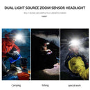 Glare Headlight USB Charging Fishing Head Lamp Induction Zoom Glare Headlamp