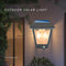 Retro Solar Light Outdoor Motion Sensor Street Garden Wall Lamp (Square) Newly