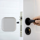 Punch Free Door Bumper Protector Self Adhesive Handle Square Pads (Grey) Newly