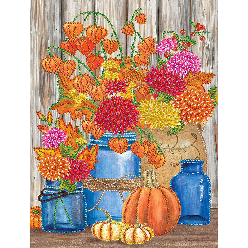 DIY Diamond Painting Pumpkin Bouquet Autumn Specially Shaped Partial Drill (KA454)