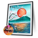 5D DIY Diamond Painting Full Circle Diamond Mountain Top Sunrise