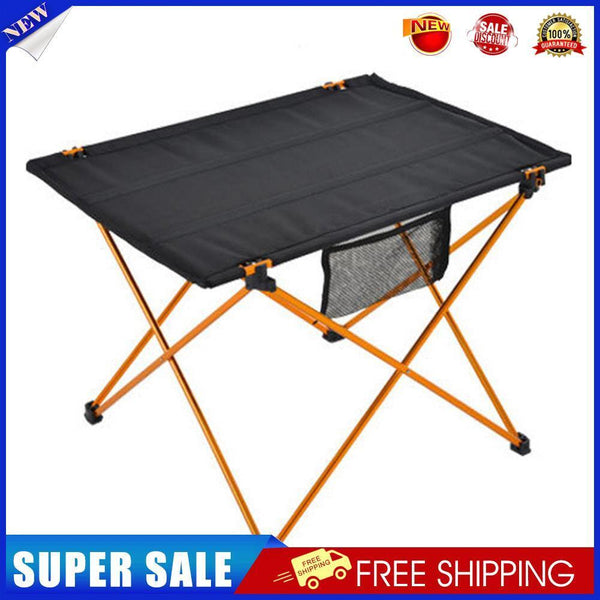 Large Aluminum Alloy Folding Table Portable Household Outdoor Desk (Orange)