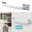 Punch-Free Bathroom Towel Rack Strong Adhesion Bar Single Rod Rack (White) Newly