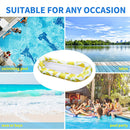 Inflatable Pool Lounger Float Hammock Floatie Swimming Pool Tanning Lounge Newly